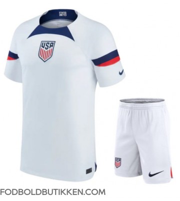 Forenede Stater Hjemmebanetrøje Børn VM 2022 Kortærmet (+ Korte bukser)